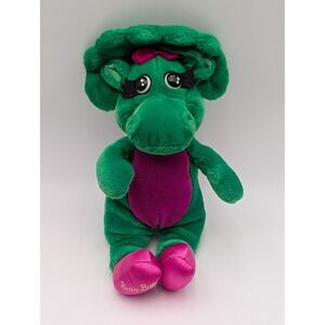 Baby Bop Plush Green Purple 1992 Barney Dinosaur Stuffed Animal Lyons Group
